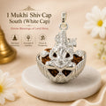 1 Mukhi Shiv cap South (White Cap)